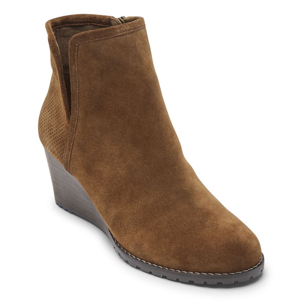 Rockport Boots Dame Brune - Hollis V-Cut - EHWV62398